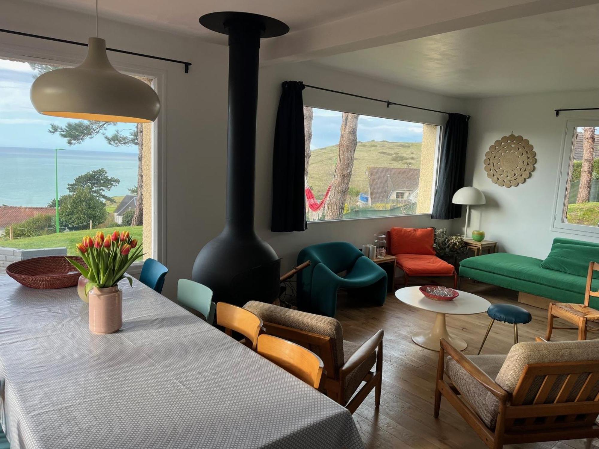 Maison Le Coteau Plage Vue Mer, 8 Pers. Petit Caux Exterior foto